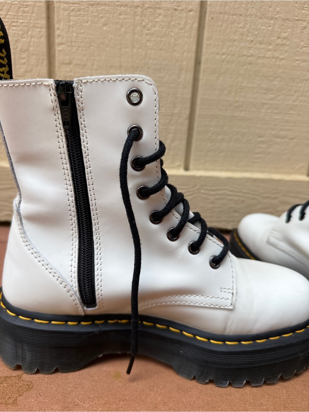 Dr. Martens White Jadon Boots - Picture 3 of 7